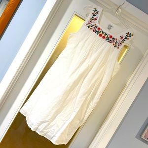 J. Crew cotton embroidered dress